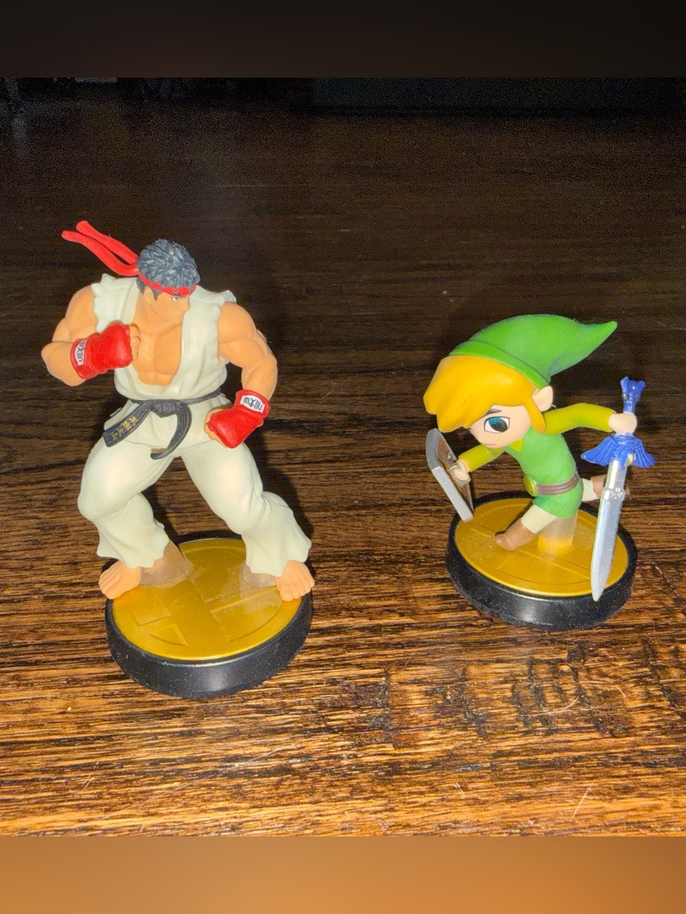 BUNDLE Lot Of 2 Amiibo Nintendo Switch Figures Super Smash Bros Zelda Link & Ryu
